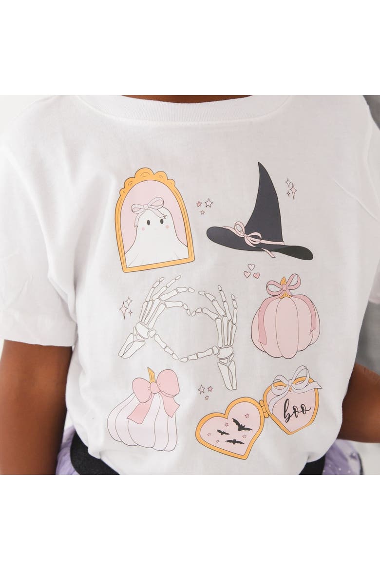 Spooky Girl Halloween Short Sleeve T-Shirt, Alternate, color, White