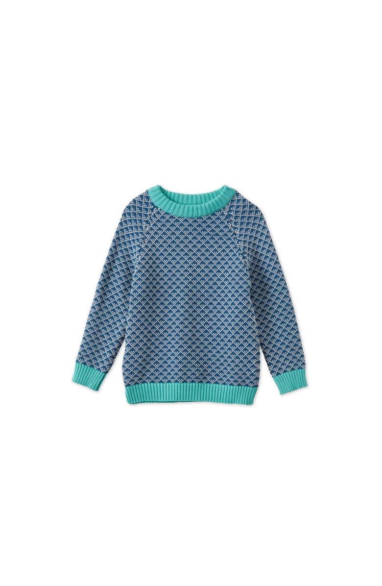 Vild House of Little Organic Cotton Nordic Knit Pullover, Main, color, Nordic Pattern