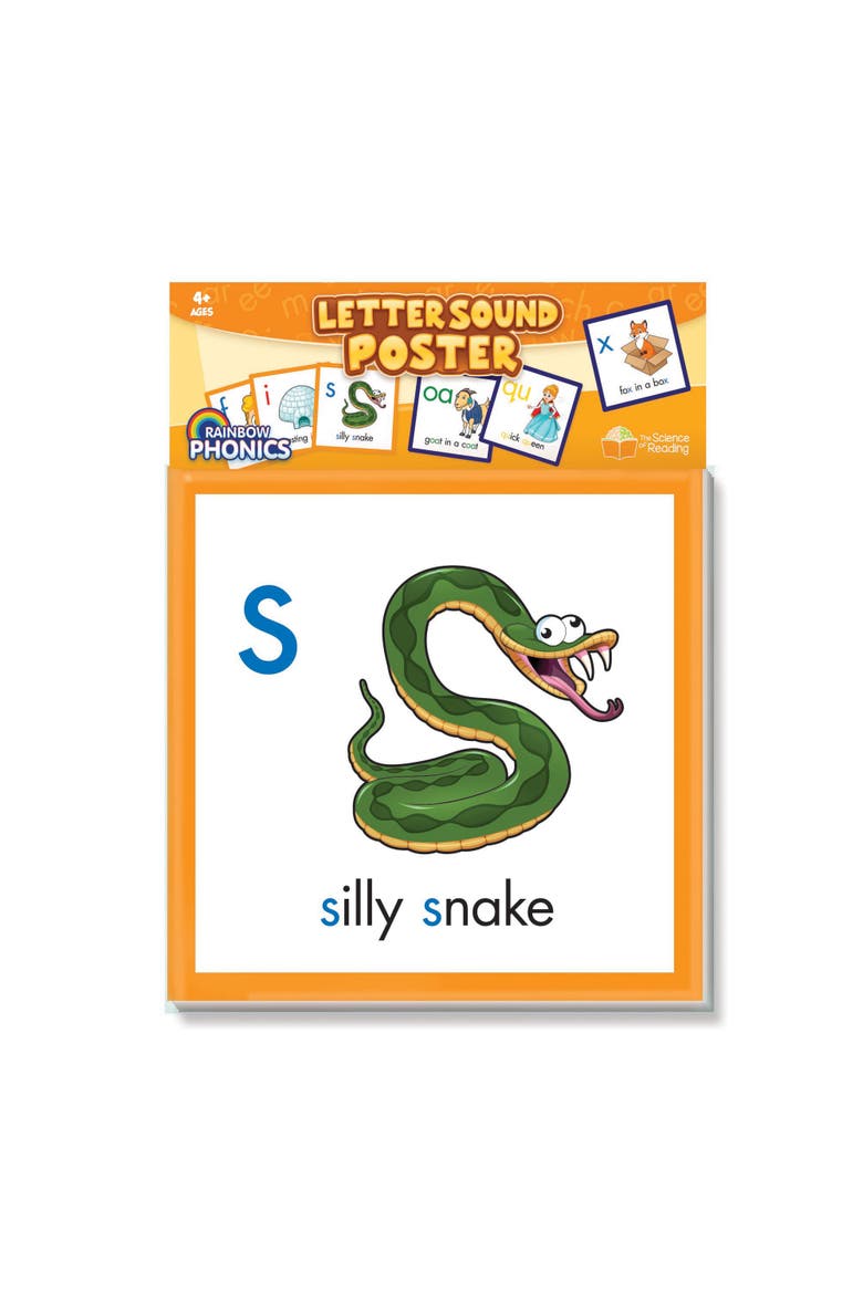 Rainbow Phonics 52 Letter Sound Posters, Kids, Main, color, Multicolored