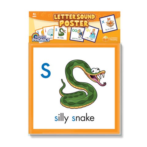 Rainbow Phonics 52 Letter Sound Posters, Kids