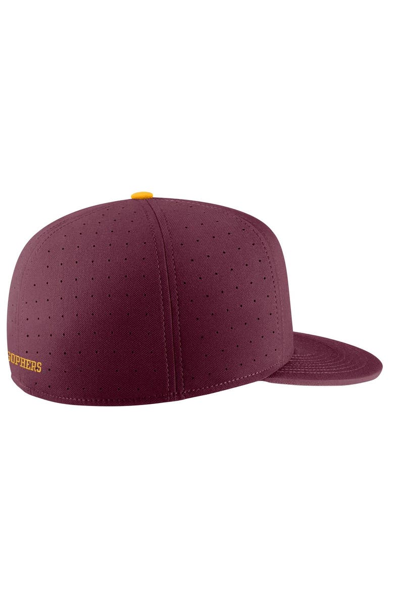 Nike Men's Nike Maroon Minnesota Golden Gophers Aero True Baseball Performance Fitted Hat, Alternate, color, 