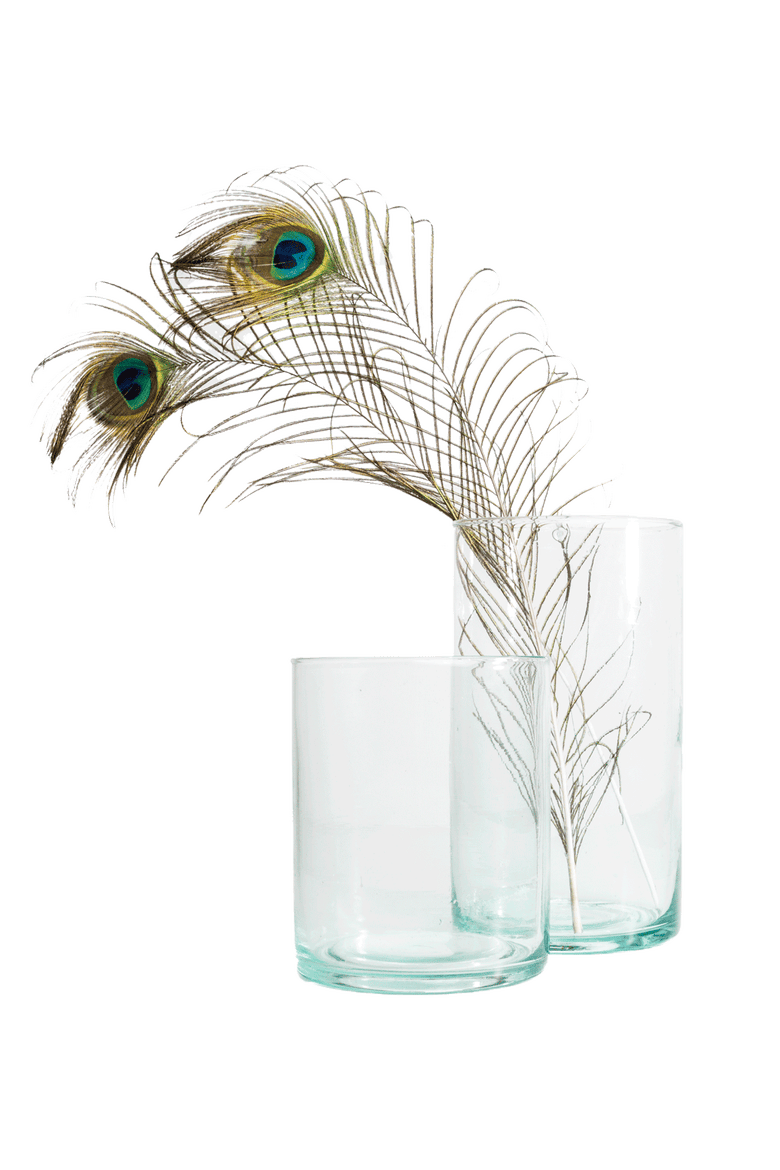 Kade Recycled Glass Hurricanes, Main, color, Clear - Large