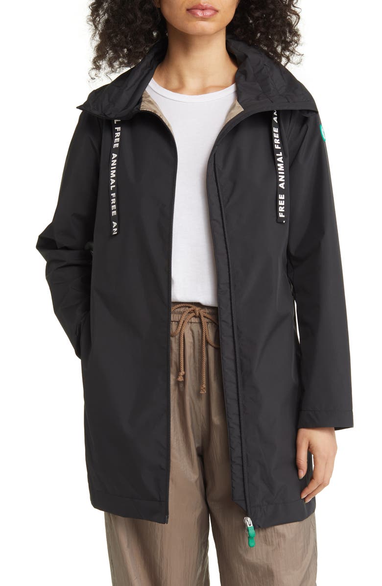 Save The Duck Prisha Recycled Polyester Raincoat, Main, color, 