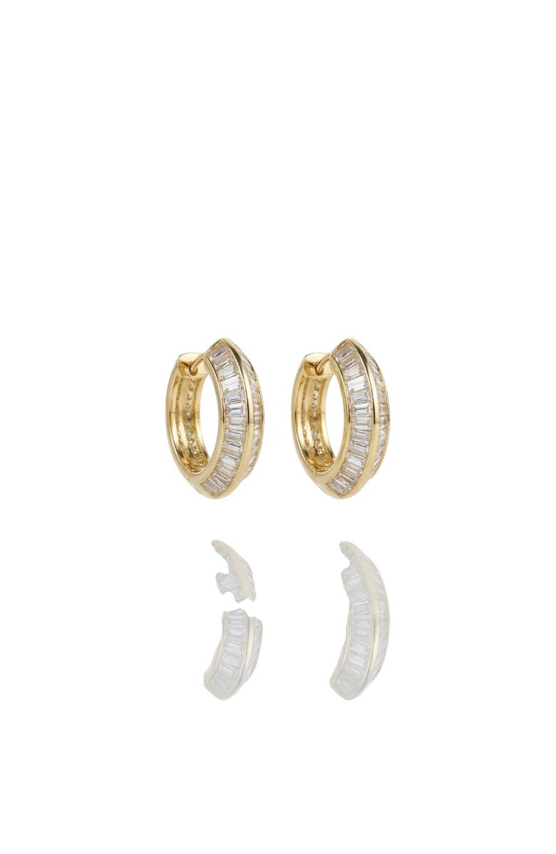 NATIVE GEM Razor Edge Hoops, Alternate, color, Gold