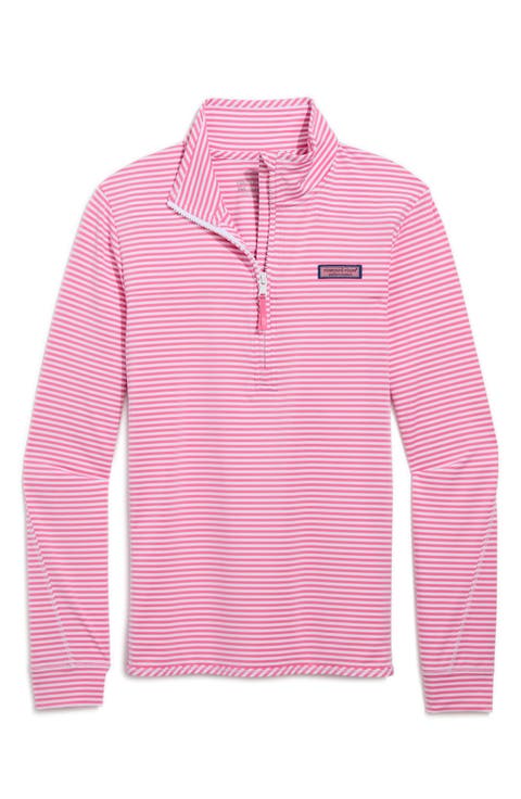 Microstripe Sankaty Half Zip Shep Shirt