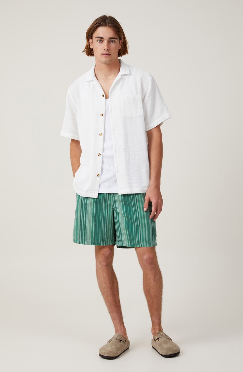 Cotton On Palma Cotton Camp Shirt, Alternate, color, White