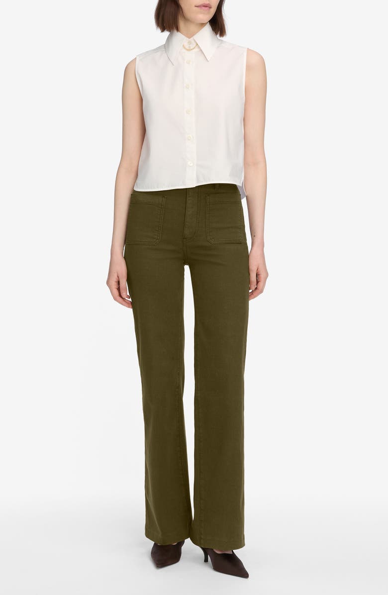 FRAME The Refined Straight Leg Pants, Alternate, color, Tree Moss