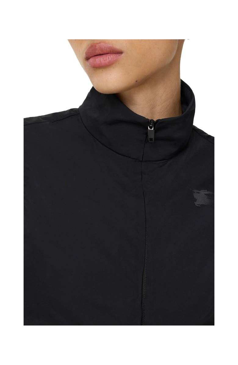 Burberry Stretch Nylon Gilet, Alternate, color, Black