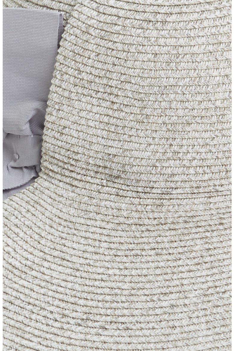 Side Bow Floppy Hat, Alternate, color, SILVER LINING