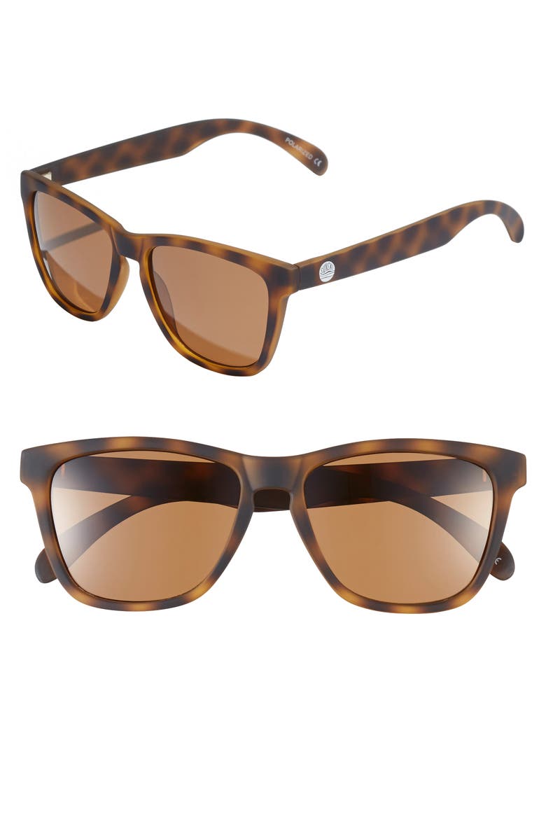 Madrona 53mm Polarized Sunglasses, Alternate, color, BROWN