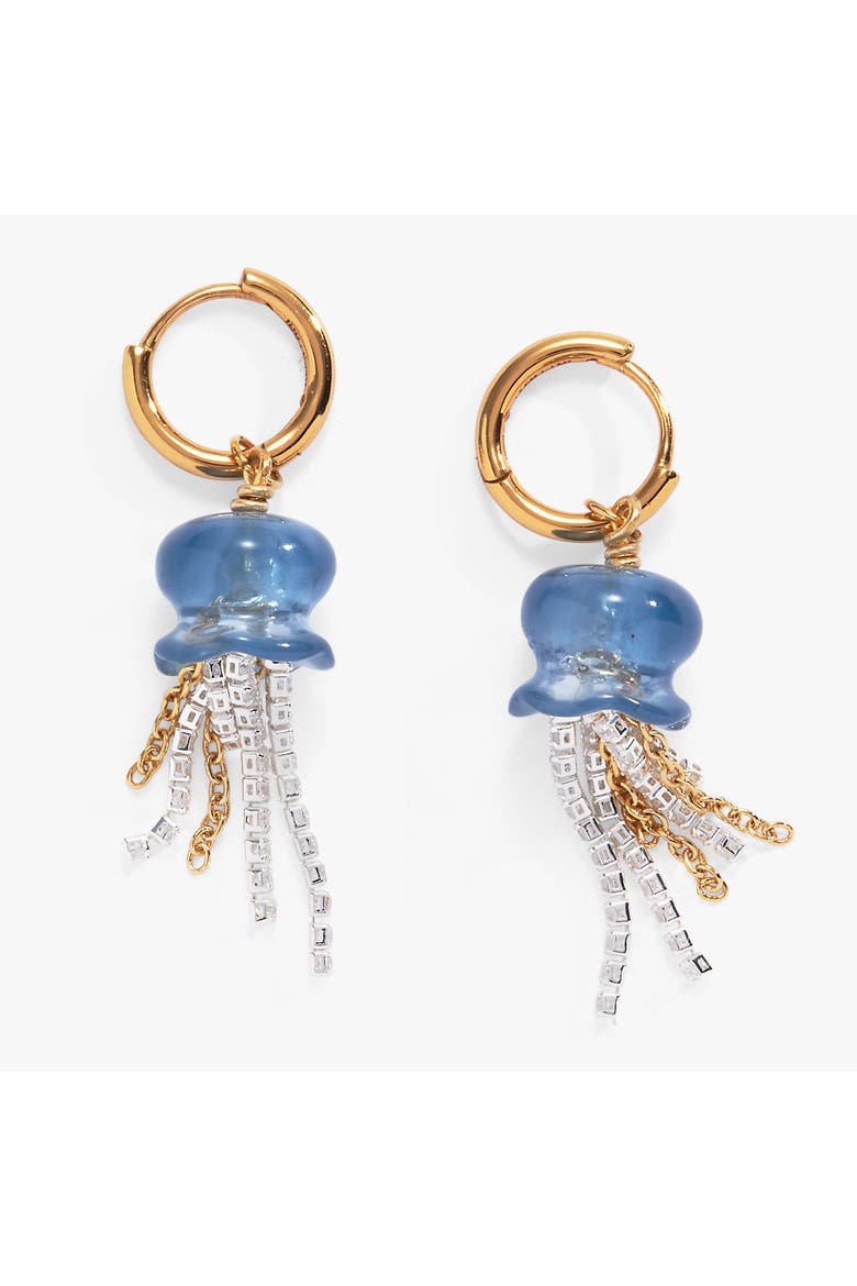 Whimsical Jellyfish Huggie Hoops, Main, color, Gold