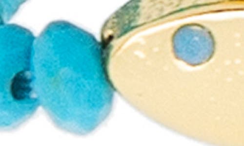 Marlyn Schiff Set Of 2 Stone Stretch Rings In Blue