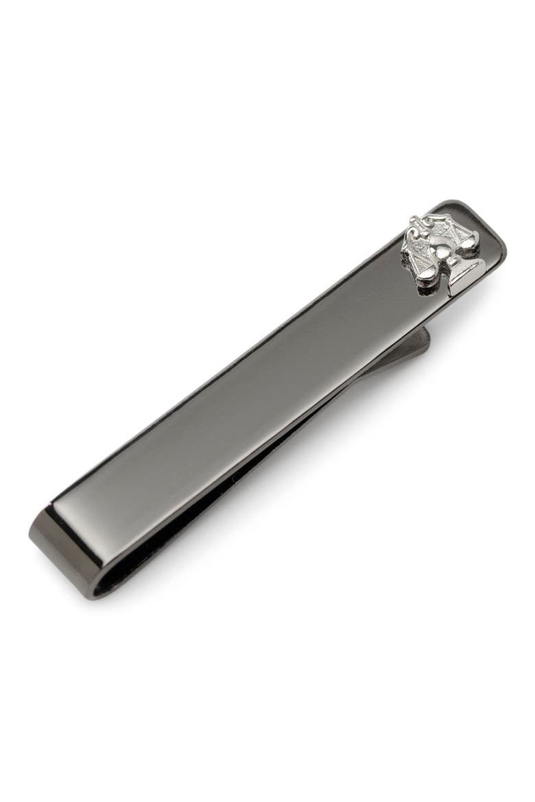 Scales Of Justice Tie Bar, Main, color, GUNMETAL