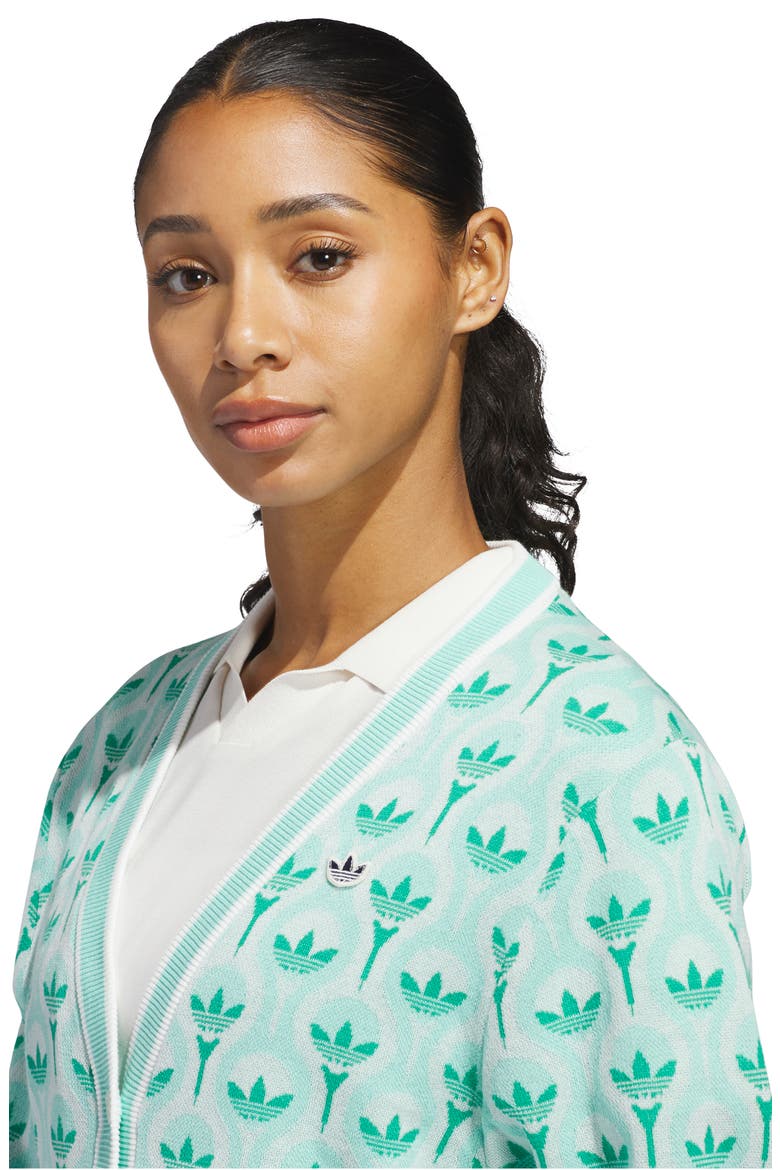 Club Cardigan, Alternate, color, WHITE/ CLEAR MINT