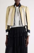 Chloé Floral Linen & Cotton Jacquard Patchwork Jacket