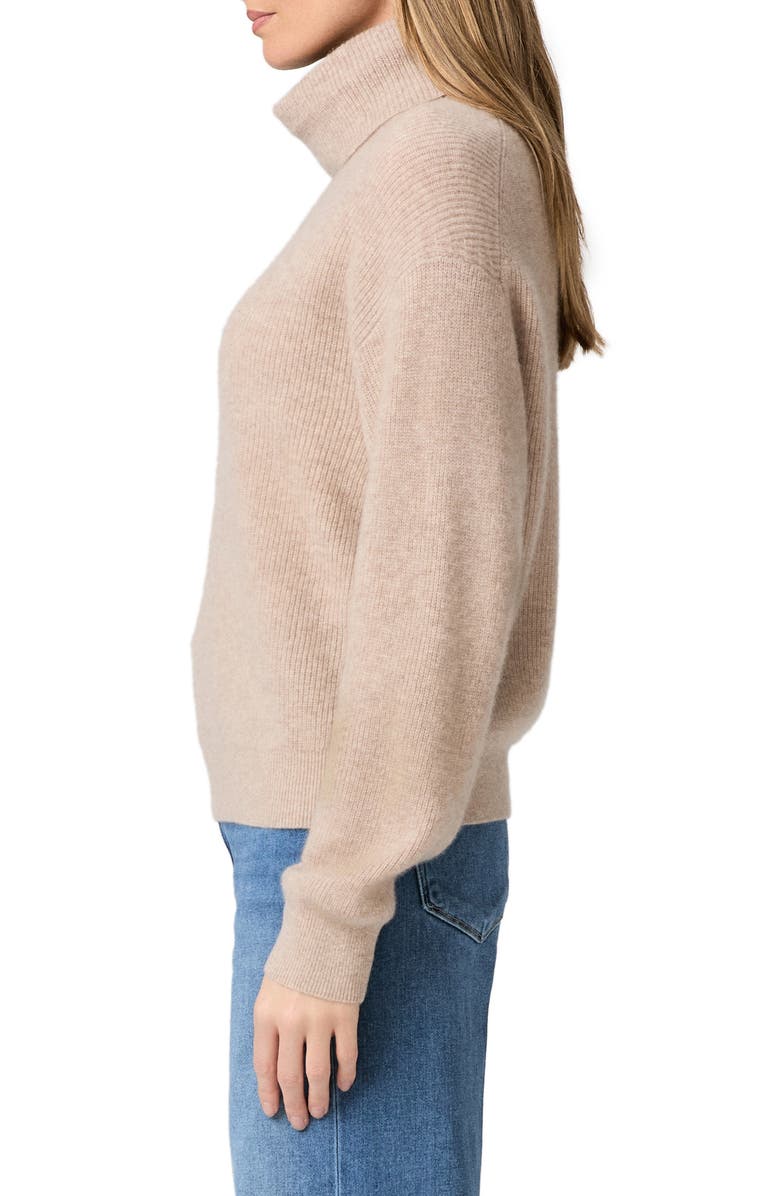 PAIGE Aria Turtleneck Cashmere Sweater, Alternate, color, Light Beige Heather