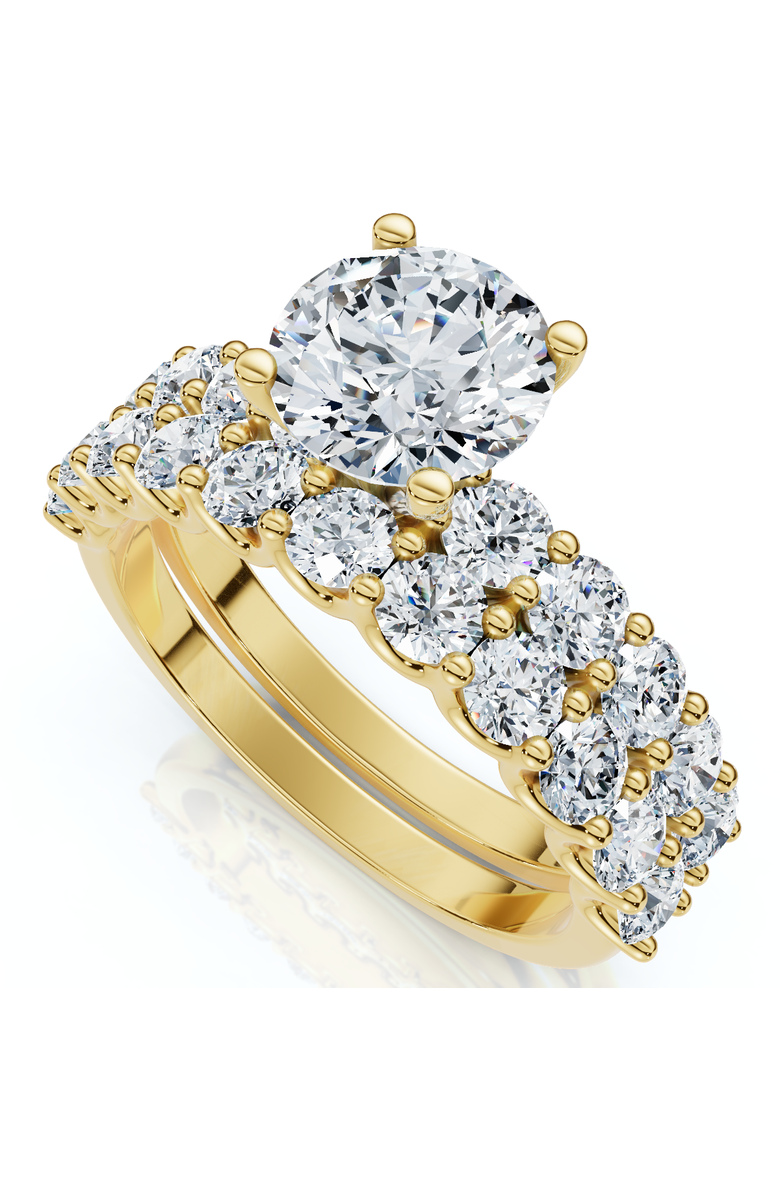 Bliss Diamond 2 1/2Ct Celeste Diamond Engagement Ring Set 10K Gold Lab Grown, Main, color, 10K Yellow Gold