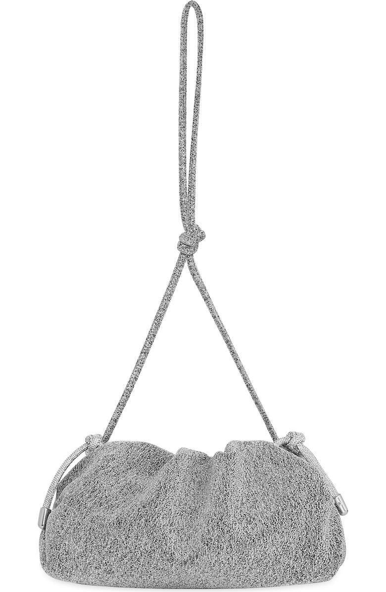 Rebecca Minkoff Tie Me Up Pouch, Alternate, color, Silver