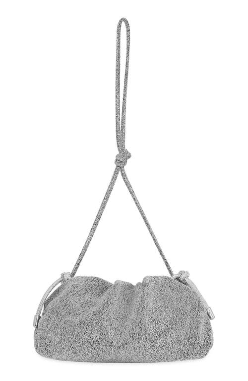 Rebecca Minkoff Tie Me Up Pouch In Silver