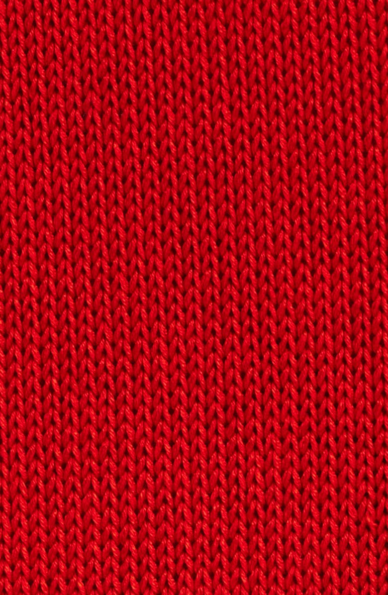 Theory Open Stitch Detail Cotton Maxi Sweater Skirt, Alternate, color, Poppy