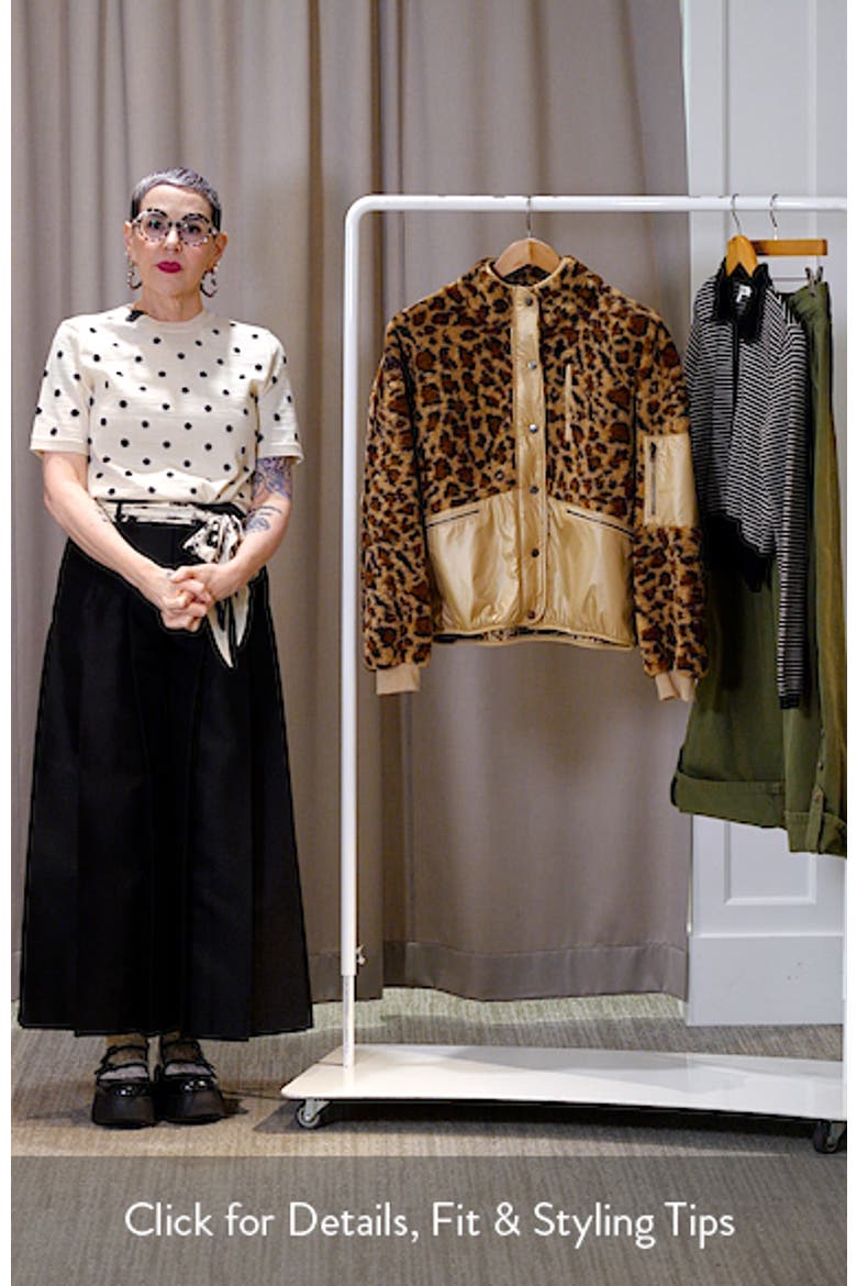 Lucien Leopard Mixed Media Jacket video