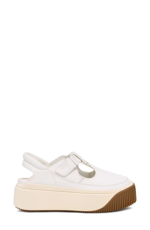 Ugg(r) Ez-duzzit Platform T-strap Sneaker In White