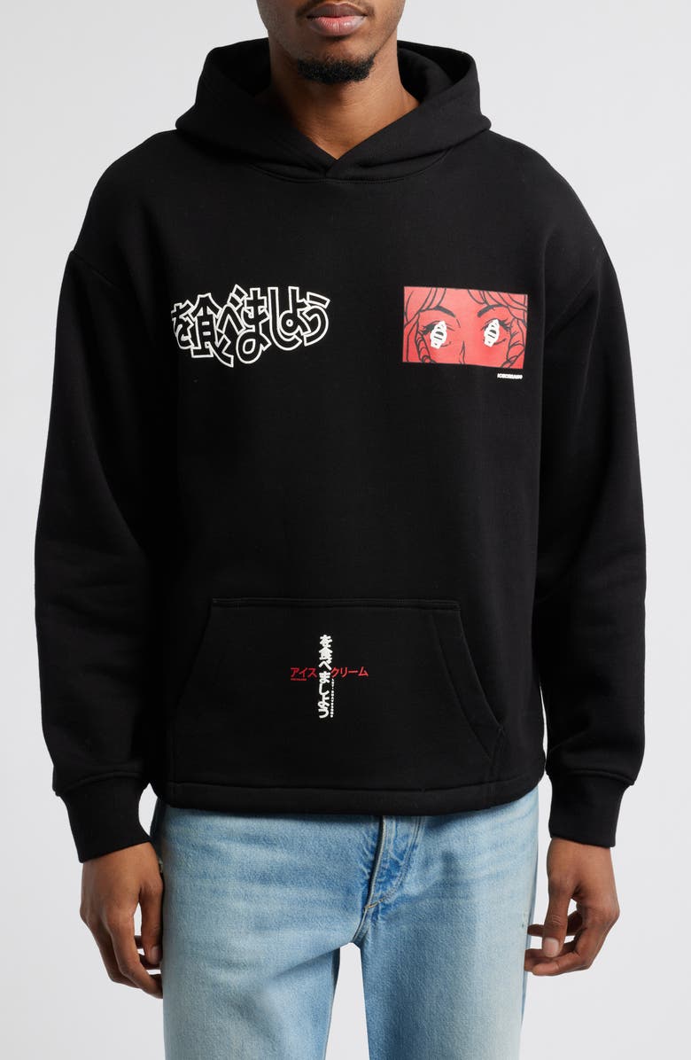 ICECREAM These Eyes Crop Pullover Hoodie, Main, color,