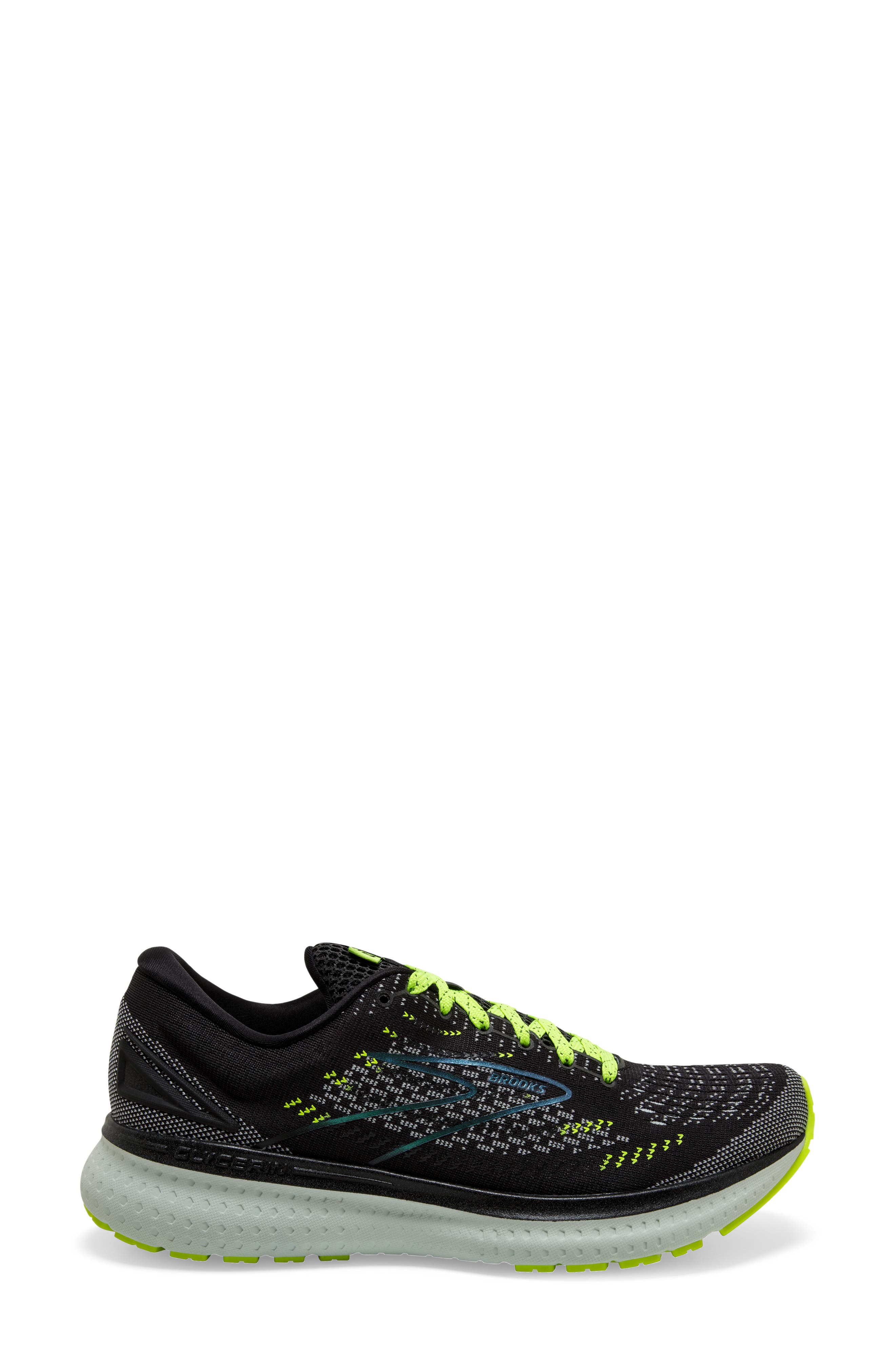 Glycerin 19 Running Shoe, Alternate, color, BLACK/ NIGHTLIFE/ SPA BLUE