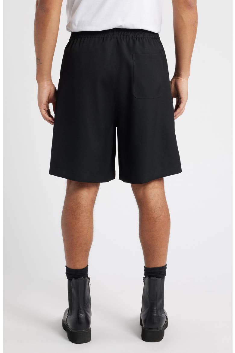 Relaxed Wool Shorts, Alternate, color, BLACK