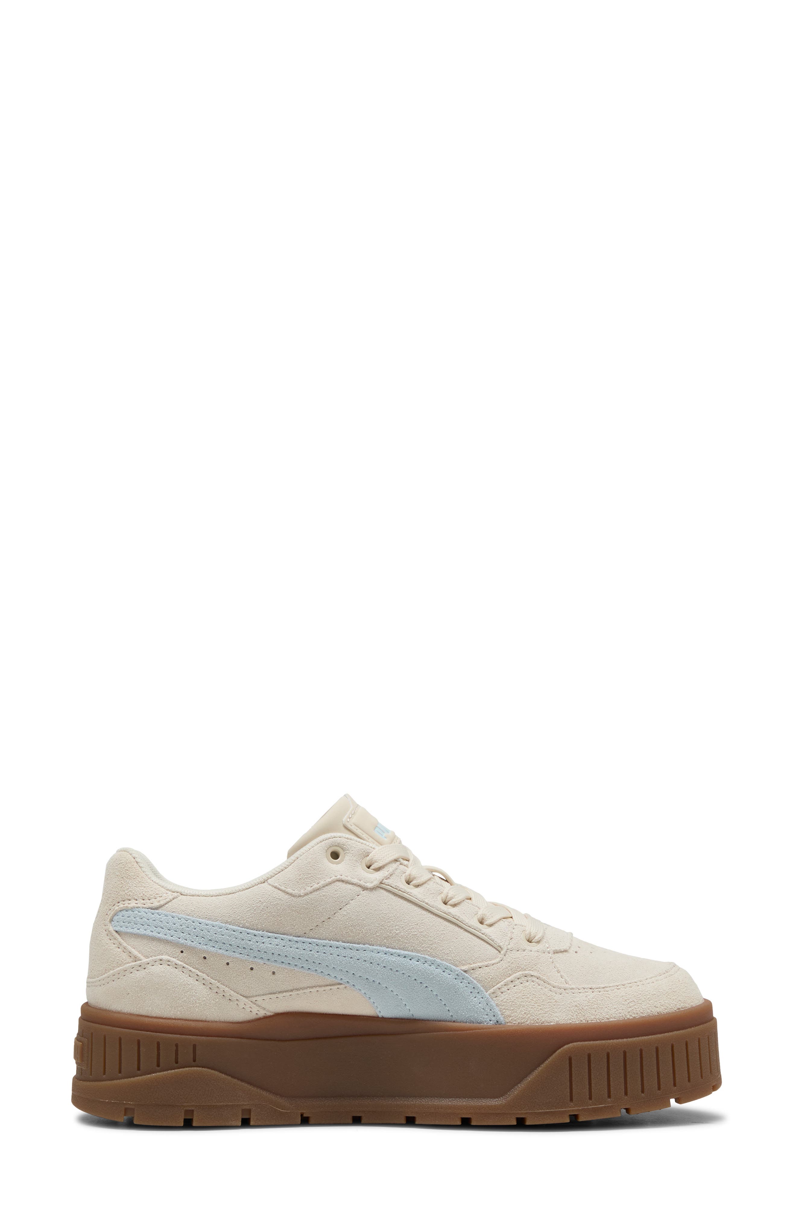 PUMA Karmen II Idol Platform Sneaker, Alternate, color, Alpine Snow/ Sea Glass