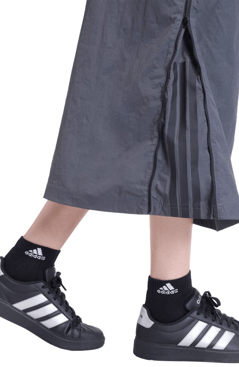 adidas The City Tech Woven Zip Midi Skirt, Alternate, color, Grey Six