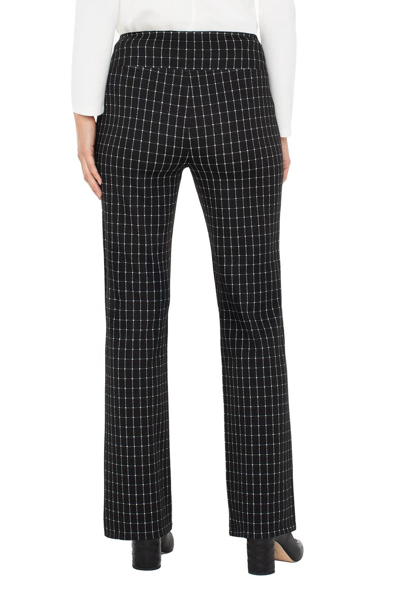 Liverpool Los Angeles Pearl Windowpane Check Pull-On Flare Pants, Alternate, color, 