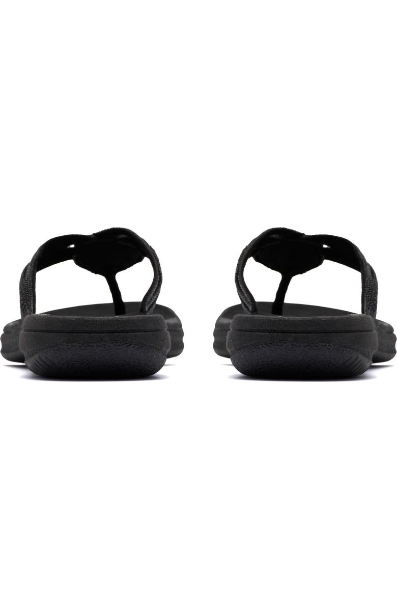 Clarks<sup>®</sup> Breeze Gem Crystal Embellished Flip Flop, Alternate, color, Black