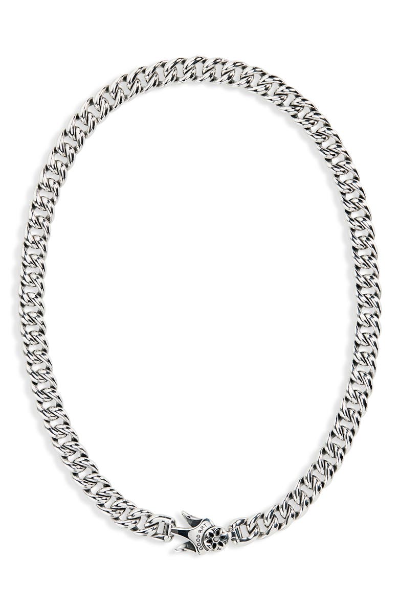 Good Art Hlywd Men's Model 10 3A 21-Inch Sterling Silver Necklace, Main, color, Silver