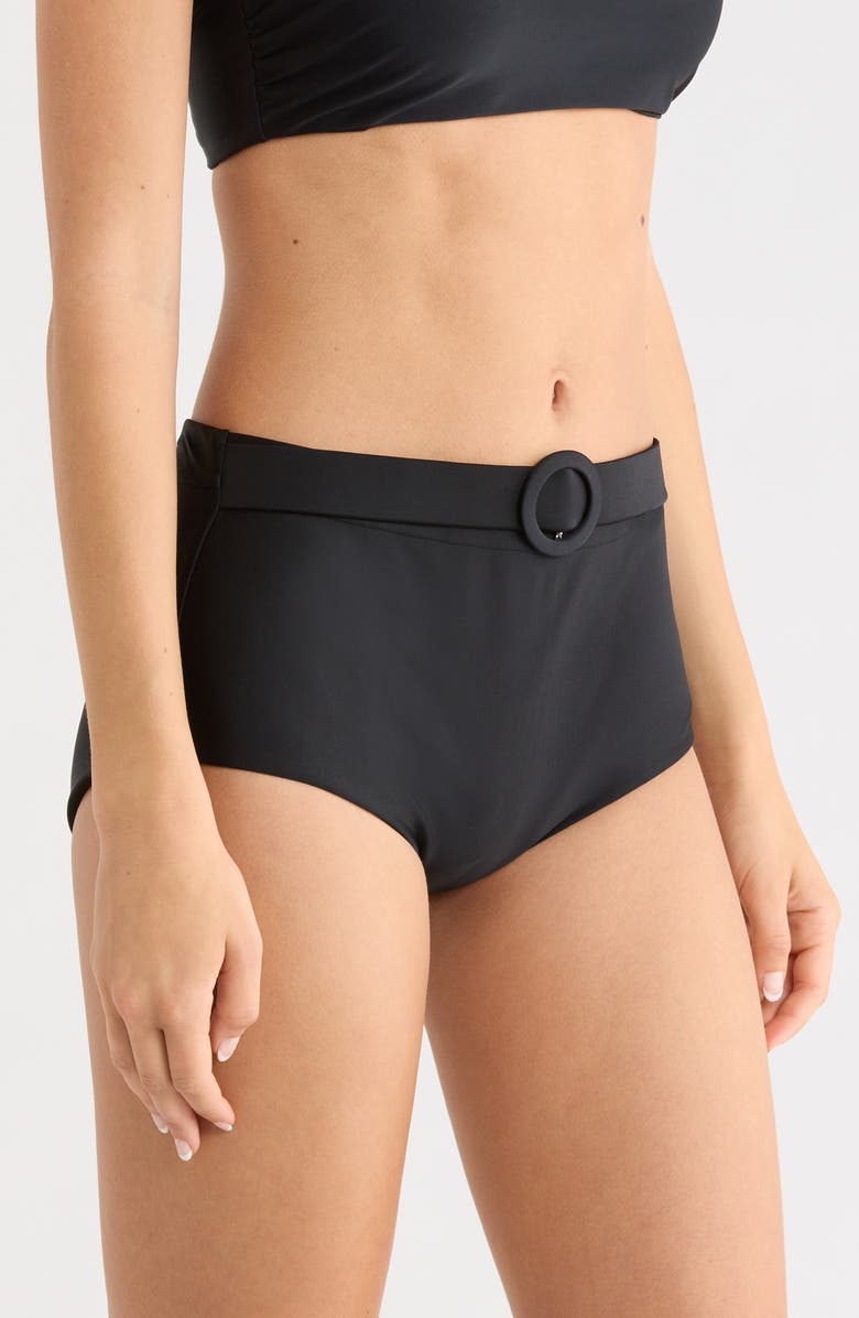 Ramy Brook Danica Belted Hipster Bikini Bottoms, Alternate, color, 