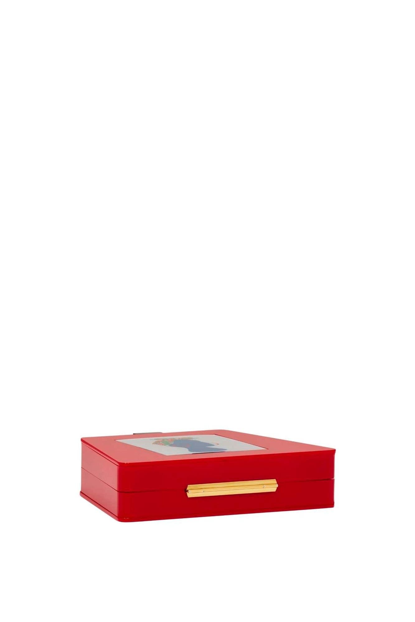 Babi Acrylic Cocktail Clutch, Alternate, color, Red