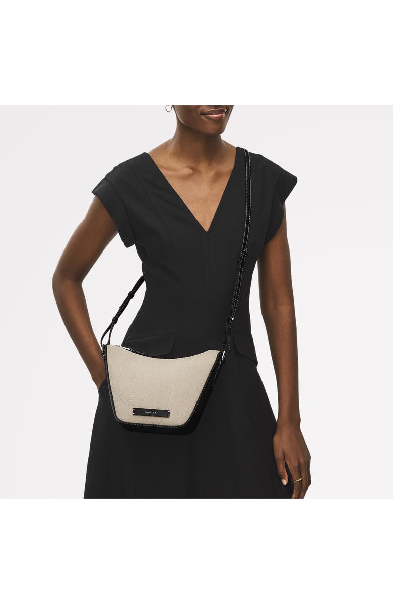 Radley Oak Street - Canvas Small Ziptop Crossbody Bag, Alternate, color, Natural