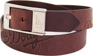 EAGLES WINGS Men's Brown Los Angeles Dodgers Brandish Leather Belt