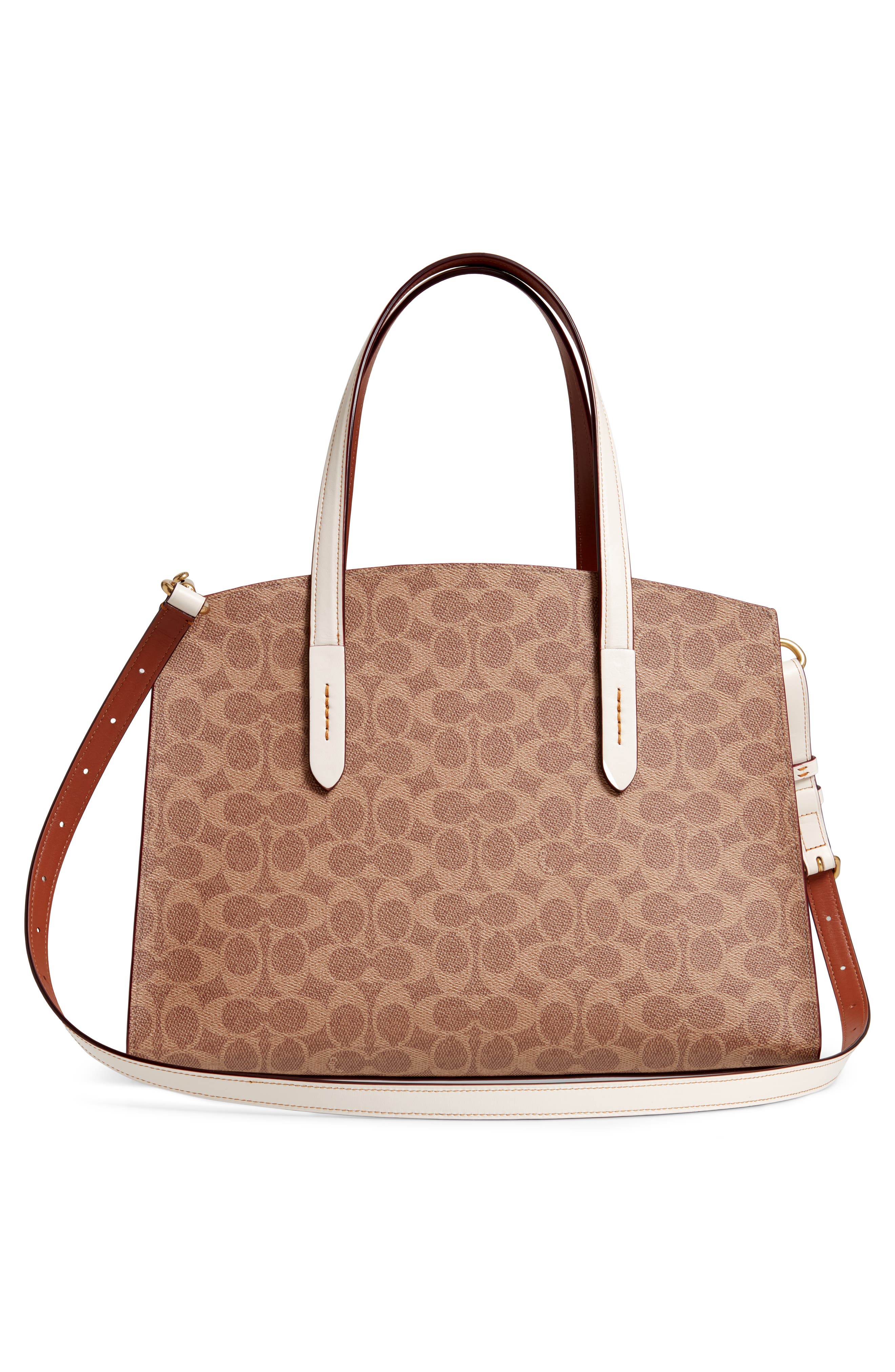 Charlie Signature Canvas Tote, Alternate, color, B4/ CHALK