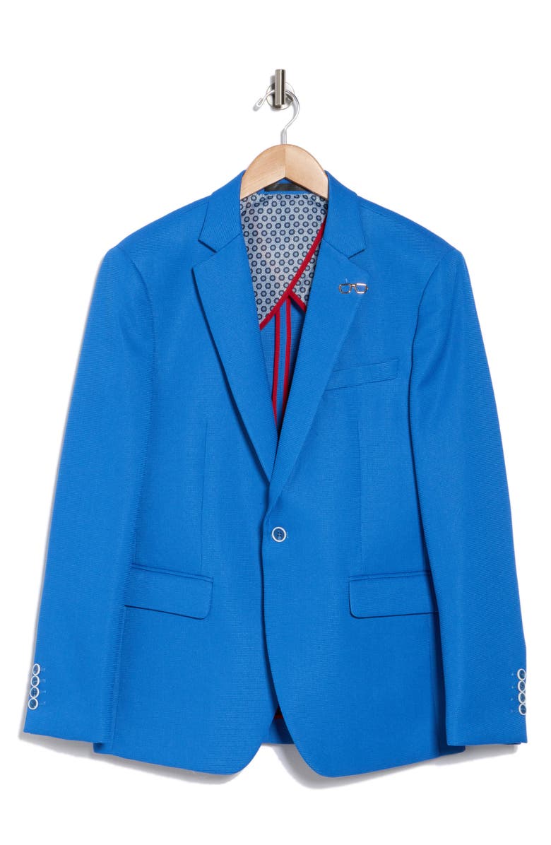 T.R. PREMIUM Slim Fit Pocket Blazer, Alternate, color, Royal