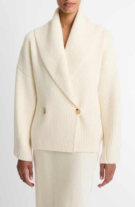 Double Breasted Rib Cardigan