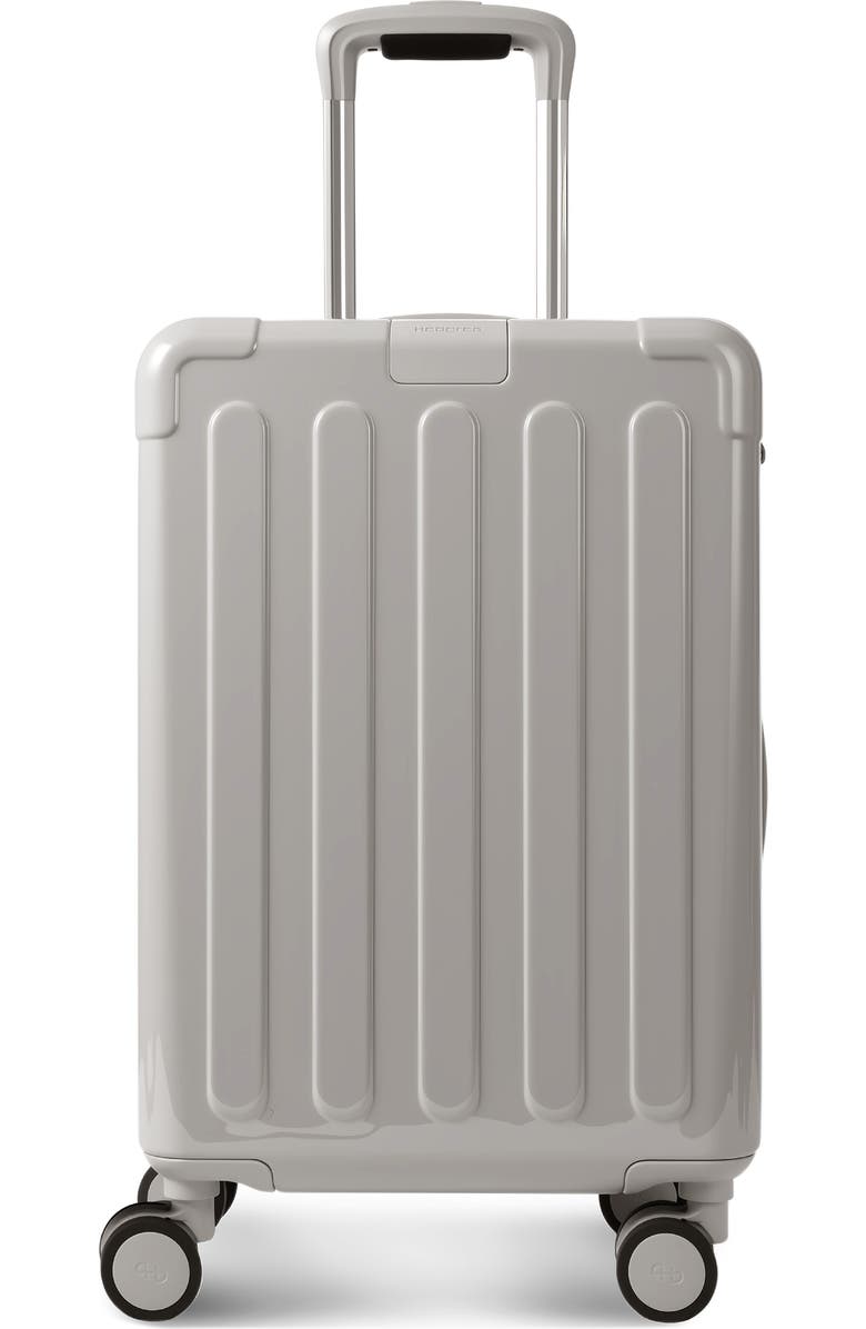 Hedgren Nostos Glossy Spinner Carry-On, Main, color, Pebble