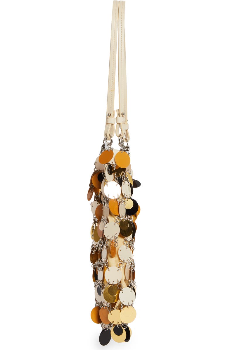 Rabanne Multi Disc Shoulder Bag, Alternate, color, Guepard / Silver