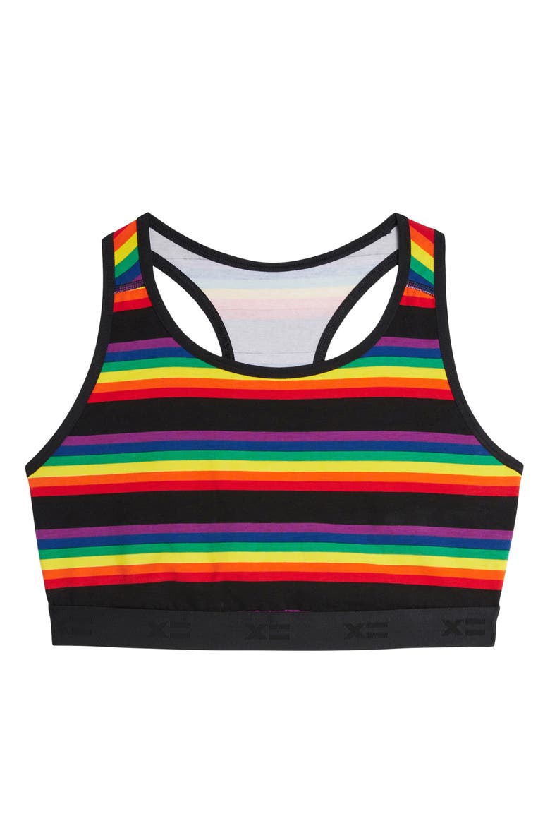 Racerback Soft Bra, Alternate, color, STRIPE UNBOUND