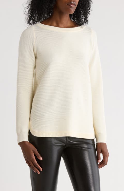 Link Stitch Tunic Sweater