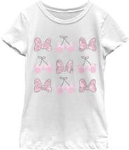 Minnie Mouse Girl's Minnie Mouse Camouflage Bows and Cherries Graphic T-Shirt