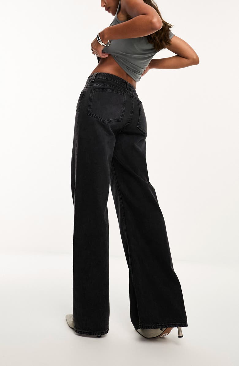 ASOS DESIGN Split Hem Dad Jeans, Alternate, color,