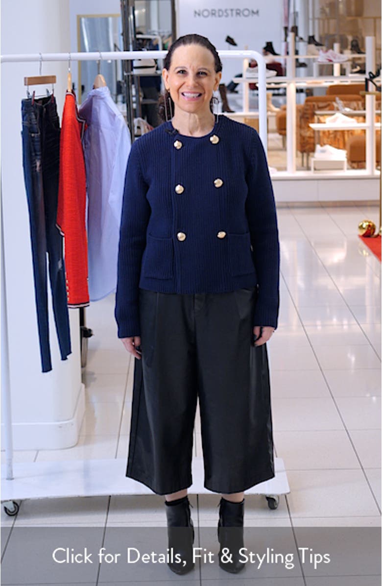 Double Breasted Combed Cotton Cardigan, sales video thumbnail