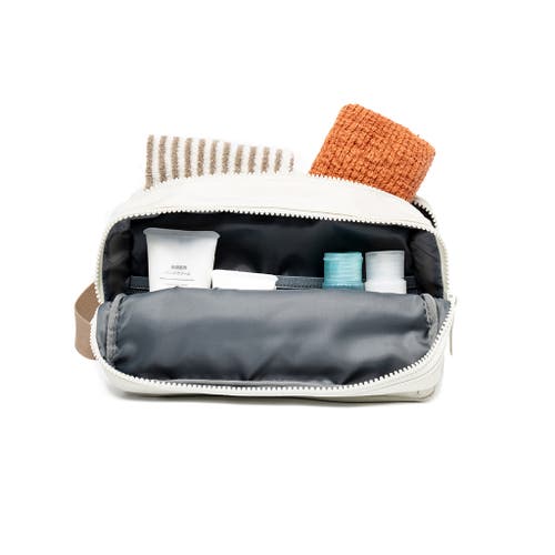 Lefrik Kei Double Washbag In Chalk