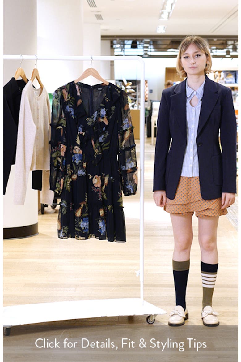 Floral Print Long Sleeve Dress video
